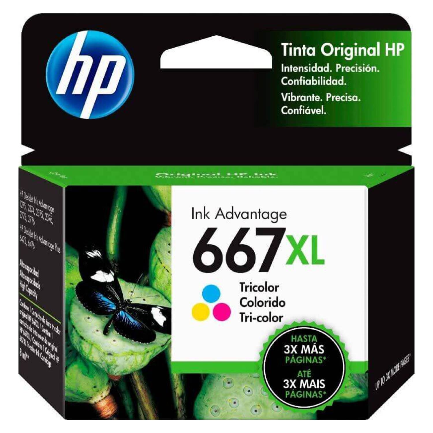 Cartucho para Impresora HP 667XL COLOR - Tinkta Panama