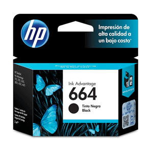 Cartucho para Impresora  HP 664 BLACK